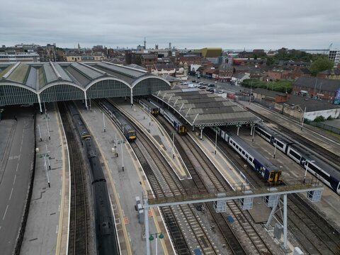Railway strike, transport disruption at Paragon station, Hull interchange, Ferensway 31st may 2023