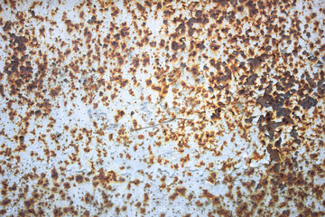 Rust on metal, steel, iron. Rust damaged surface, authentic background.