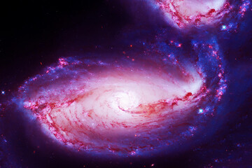 Beautiful space, distant galaxies. Elements of this image furnishing NASA. © Artsiom P