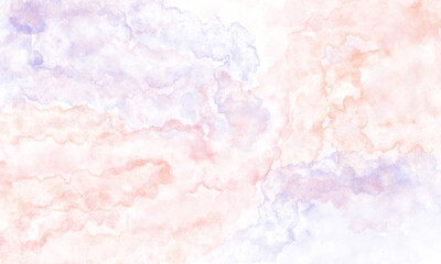 Fototapeta premium Blue pink watercolor background