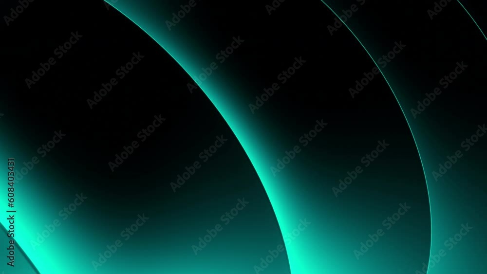Poster blue illuminated stripes.design. dark background with neon illuminated ribbons made in animation tha