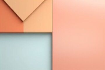 3d render of modern abstract geometric background, minimalistic mockup