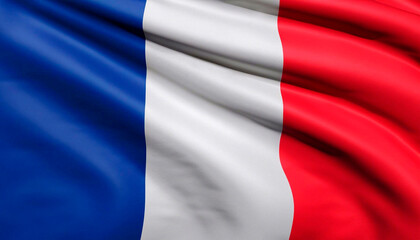 Obraz premium France flag with folds