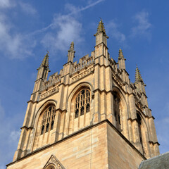 Fototapeta na wymiar Merton College Chapel tower, Oxford University, England
