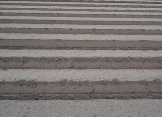 The field  at spring with furrows