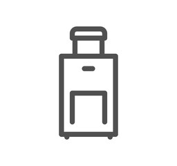 Travel and vacation related icon outline and linear symbol.