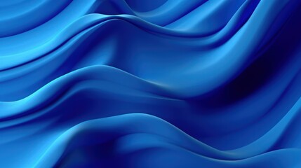 Obraz premium Vector blue abstract background with realistic waves and lines. Generative AI