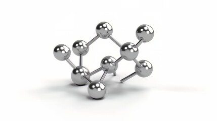 Abstract atom or molecule structure. Generative ai