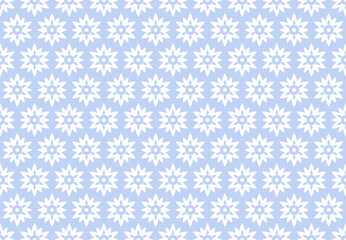 Abstract Seamless Blue Geometric Pattern.