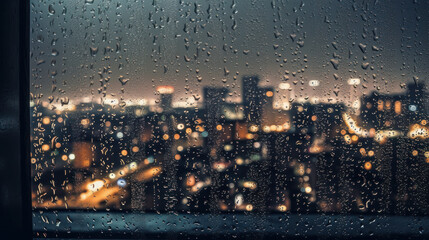 Urban Serenade: Raindrops and the Unsheepish Night. Generative AI