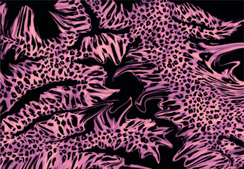abstract animal skin pattern vector	
