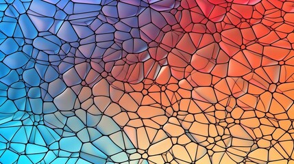 A vibrant and intricate mosaic design up close. Generative ai