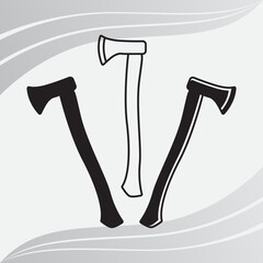 Axe, Axe Silhouette,Lumberjack Svg, Axe SVG, Axe Clipart, Cross Axe, Woodcutter svg