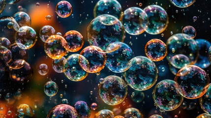 Bubble Dreams: A Whimsical Tapestry of Soap Bubbles. Generative AI