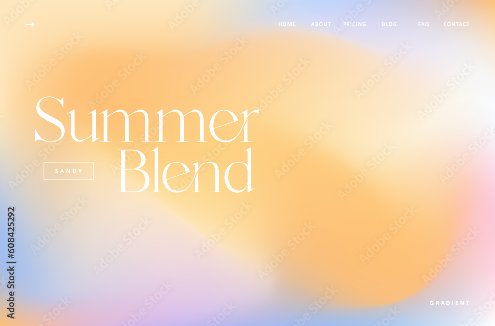 Canvas Prints abstract summer purple and yellow gradient mesh background. sandy smooth soft colored wave vector il