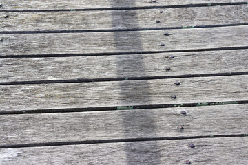 old wooden planks on pier