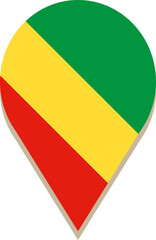 Congo pin flag.