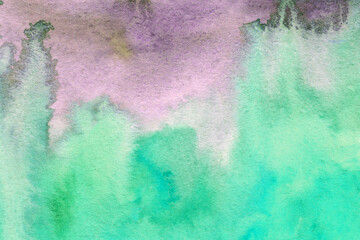 Pink green watercolor background texture
