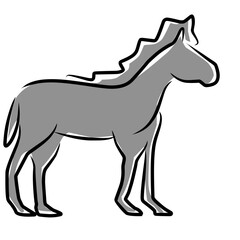 Fototapeta na wymiar Four legs Animal Illustration