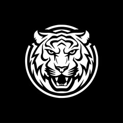 Tiger - Minimalist and Flat Logo - Vector illustration