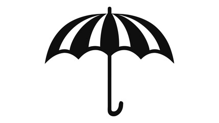 Umbrella icon for graphic design projects. Logo, vector icon isolated on white background