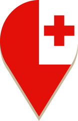 Tonga pin flag.