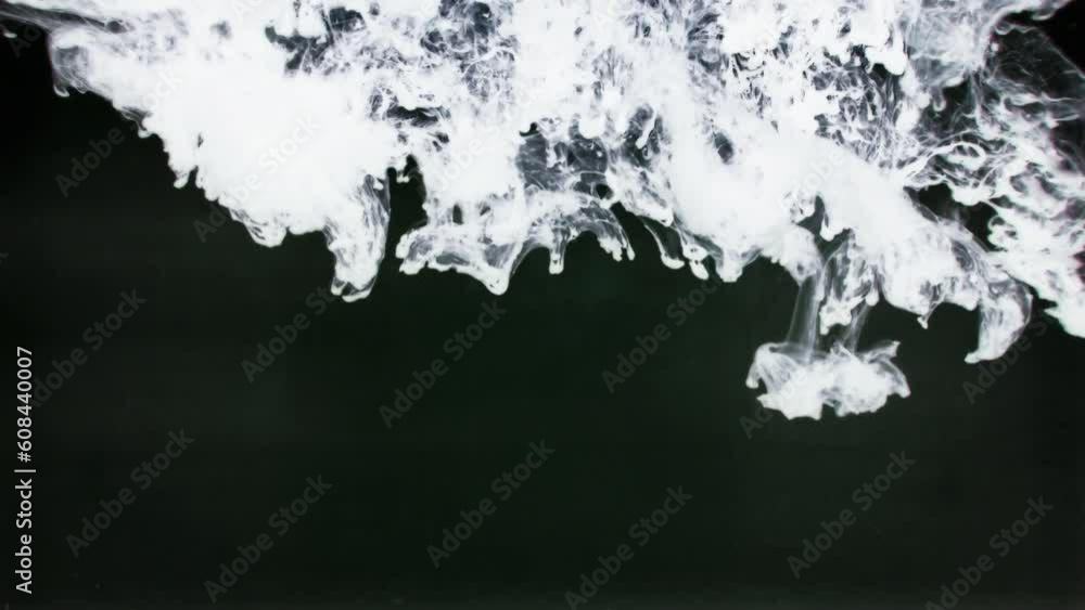 Wall mural ink smoke texture swirl magic air wave intro overlay dust mist flow on dark abstract background