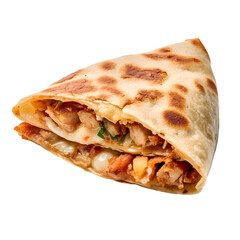 Filled tortilla, high resolution without background, Ai generated image