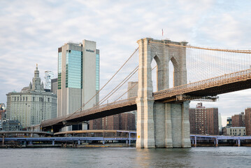 Brooklyn Bridge as seen from the ferry 
