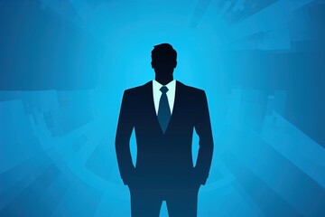 simple business blue background