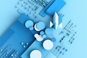 simple business blue background
