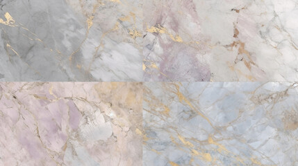 Obraz na płótnie Canvas Marble granite white wall surface pink pattern, Ai Generated Image