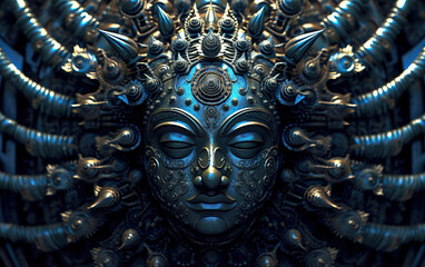 Expanded Consciousness. Abstract Psychedelic Art. Generated by Midjourney AI (Vers 5.1)