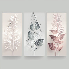 abstract background illustration bouquet nature