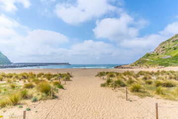 Orio municipality beach in Gipuzkoa. Basque Country, ideal for summer vacations and tourism