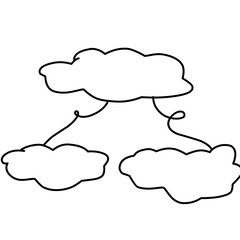 Organization chart hand drawn