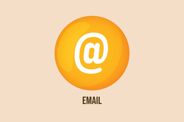 Contact us icon concept. Contact information. Colored flat vector illustration.