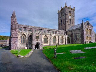 St David's Cathedral in St David's Pembrokeshire, Wales