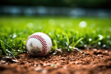 baseball on field Generative AI
