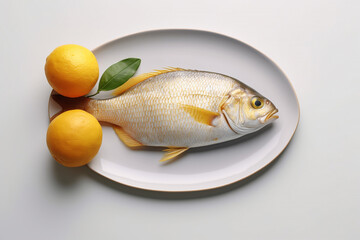 fish on a plate