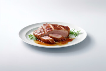 roasted lamb chops on a plate