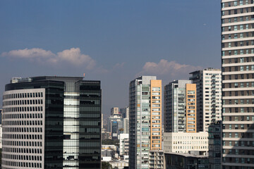 panorama de los edificios de la ciudad de México.