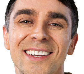 Obraz premium Face of Handsome Man Close-Up - Isolated