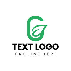 grow logo design with leaf motive vector