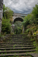 Beautiful ancient chapel Sainte Barbe in Brittany