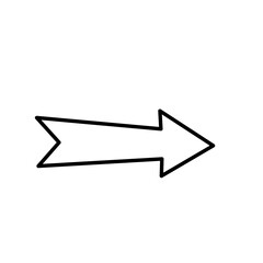 Arrow line vector