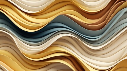 Obraz premium 波形の抽象的な背景素材、ジェネレーティブ、AI