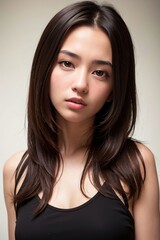 Naklejka premium portrait of a woman Generative AI