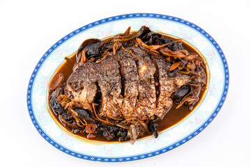 Braised pomfret
