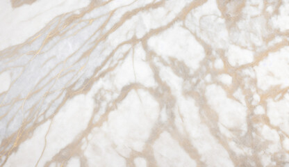 Plakat White marble background mixed with gold, Generative AI